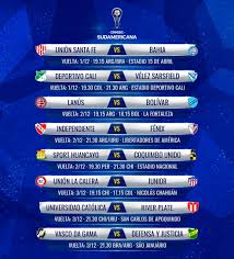 Classificação atualizada e tabela completa de jogos. Confira Datas E Horarios Das Oitavas Da Sul Americana Vasco E Bahia Sao Os Brasileiros No Torneio Copa Sul Americana Ge