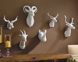 Williams Sonoma Home Ceramic Animal Heads Copycatchic Animal Head Wall Art Faux Animal Head Animal Heads