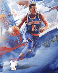 Frank Ntilikina Nba Wallpaper Poster By Skythlee Nba Wallpapers Nba Art Nba