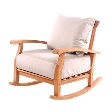 Sonoma Teak Deep Seating Rocker With Cushion Various Colors Sam S Club Teak Rocking Chair Rocking Chair Outdoor Rocking Chairs