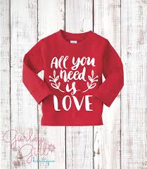 No matter who your sweetheart is, there's always a disney gift to show you care. Kids Valentine S Day Shirt Red Long Sleeve Etsy Valentines Day Shirts Valentines For Kids Funny Kids Tees