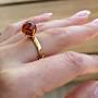 Profile Picture of Adjustable Cognac Amber Ring in Gold Plated Sterling Silver. (@amberartisan.com) on Google