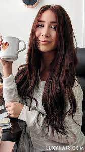 Clip In Hair Extensions Chocolate Brown Color 4 220 Grams Clip In Hair Extensions Hair Thick Hair Styles