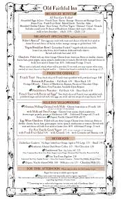 They have crayons and a yellowstone coloring book for kids. Old Faithful Inn Dining Room Menu In Yellowstone National Park Wyoming Usa