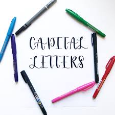 The bouncy worksheets for capital letters are here! Brush Calligraphy Basics Capital Letters Scribbling Grace