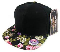 Wholesale Floral Snapback Hats Blank Plain Caps Green Bulk Womens Fashion Accessories Western Cowboy Hats Wholesale Hats