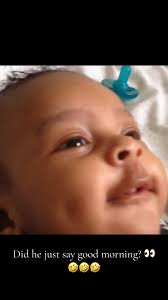 🤯🤯🤯 baby kaidin says good morning! #foryoupage #babyboy #talkingbaby  #mustsee