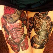Mass Effect Garrus Wrex Tattoo Http Uglybob Tumblr Com Post 70558108051 Mass Effect Tattoo Geek Tattoo Epic Tattoo