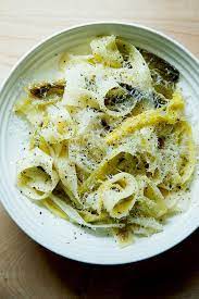 Braised Leeks Recipe With Pappardelle Pasta Alexandra S Kitchen Recipe Braised Leeks Braised Leeks Recipe Leek Recipes