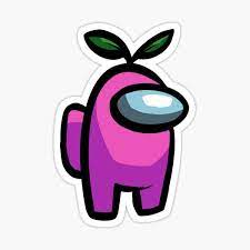 Among Us Character Pink With Leaf Check Out My Series And Let Me Know If Theres One U Want To See Millions O Cute Laptop Stickers Preppy Stickers Stickers