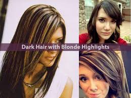 Decidedly low maintenance and easy to grow out. Trending Styles Of Dark Hair With Blonde Highlights Hairstyle For Women