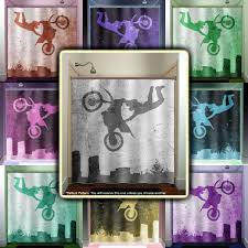 Motocross Dirt Bike Shower Curtain Extra Long Fabric Shower Etsy Fabric Shower Curtains Kid Bathroom Decor Custom Duvet