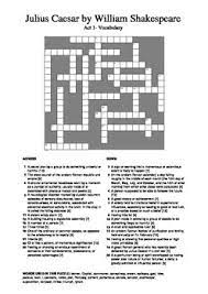 Julius Caesar Act 1 Vocabulary Crossword By M Walsh Tpt