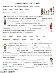 Die Familie Meier Stellt Sich Vor Arbeitsblatt 1 Interactive Worksheet German Language Learning Learn German German Language