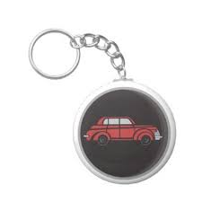 Vintage Car Keychain Zazzle Com Car Keychain Keychain Custom Holiday Card