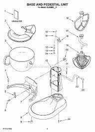 365 days to return any part. Kitchenaid Proline 6 Qt Bowl Lift Stand Mixer Kl26m8xob5 Ereplacementparts Com