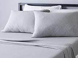 Maybe you would like to learn more about one of these? Amazon Com Amazon Basics Heather Cotton Jersey Bed Sheet Set Full Light Gray Home Kitchen