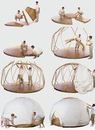 The Cool Micro Yurt For Your Prefab Mansion Pool Side Yurt Yurt Living Outdoor Wicker