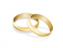 Sie möchten heiraten und den bund der ehe schließen. Gold Hochzeit Ringe Kostenlose Vektor