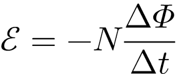 Putting Faraday's law formula in LaTeX - TeX - LaTeX Stack Exchange