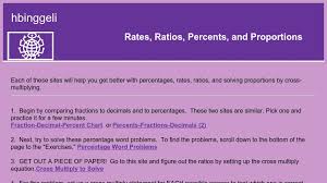 Rates Ratios Percents And Proportions Curriki
