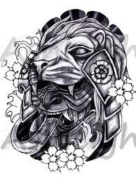 Japanese Lion Mask By Tattoosbyashleigh Samurai Tattoo Design Japanese Tattoo Designs Japanese Lion