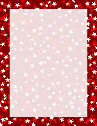 Red Stars Three Tone Border Free Borders And Clip Art Com Borders And Frames Clip Art Borders Page Borders Design