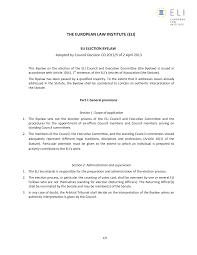 ELI PROJECT GUIDELINES