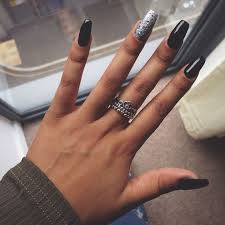 Black Acrylic Nails Coffin Ideas Coffin Nails Medium Square Acrylic Nails Coffin Shape Nails Black Acrylic Nails