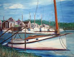 Get directions, reviews and information for sparrow painting in harwich, ma. Catboat And The Fleet Along Herring River West Harwich Cape Cod Painting By Thomas Leach