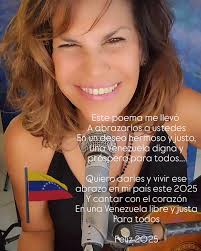 Y vino ella y me abrazó cada día y me hizo sonreir a pesar de mis tristezas  Y vino ella y me levantó invitándome a bailar Y vino y me recordó mis