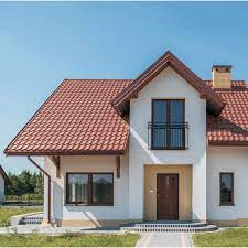 Plaque De Toiture Imitation Tuile Acier Terracotta Mat L 1 179xl 0 7m Pruszynski Kerala House Design House Styles House Design