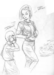 Dragon ball z dragon ball image dragonball super anime echii z warriors manga dragon akira ball drawing. Dragon Ball 10 Romantic Fan Art Pictures Of Krillin Android 18 That Are Anything But Artificial