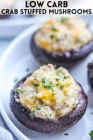 Crab Stuffed Mushrooms Healthy Recipe In 2021 Crab Stuffed Mushrooms Recipes Best Appetizers