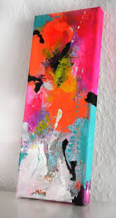 Ursprungliche Kleine Abstrakte Malerei Auf Leinwand Mini Abstrakte Kunst Moderne Grafik Der Ausgedehnten Leinwand Bunte M Malerei Abstrakt Abstrakte Malerei
