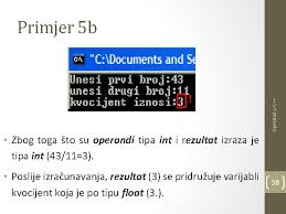 C++ polymorphism c++ files c++ exceptions. Operatori U Programskom Jeziku C Izrazi Operatori Operatori