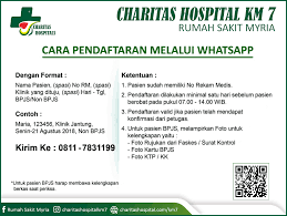 Daftar pasien bpjs daftar pasien umum. Registrasi Online Charitas Hospital Km 7