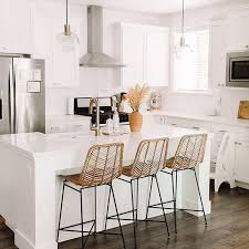 You can easily compare and choose from the 10 best backless kitchen counter stools for you. Wicker Rattan Bar Stool Copycat Kendra Found It In 2021 Stools For Kitchen Island Rattan Bar Stools White Kitchen Bar Stools