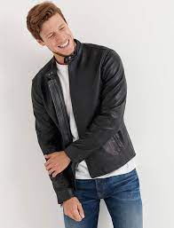 Clean Leather Bonneville Jacket Lucky Brand Lucky Brand Jackets Boys Fasion