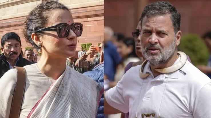 टपोरी की तरह व्यवहार करते हैं राहुल गांधी, उन्हें अपनी बहन से सीखना चाहिए', बोलीं कंगना रनौत - India TV Hindi