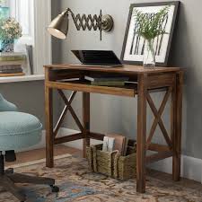 Charlton Home Thelen Solid Wood Writing Desk Reviews Wayfair Wood Writing Desk Solid Wood Writing Desk Solid Wood Desk