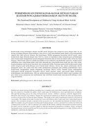 Perkembangan ialah satu proses yang berlaku secara berterusan dari peringkat lahir hinggalah peringkat kematangan. Pdf The Emotional Development Of Children By Using Art Based Music Activity