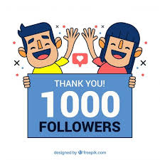 Download 1k Follower Background With Guys Greeting For Free Buy Instagram Followers Psd Template Website Vector Free