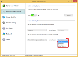 Move the slider under the keyboard backlight tab. How To Enable Or Disable The Keyboard Backlight Feature Or Change When The Backlight Turns Off In Windows 8 And 8 1 Sony Middle East