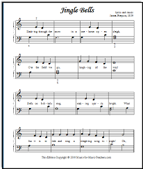 Jingle bells is a christmas carol sheet music from united states for the vocals and piano. Jingle Bells Free Kids Sheet Music Intermediate And Elementary Versions