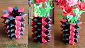 Download Recyclables Blog How To Make A Paper Flower Vase Diy Simple Paper Craft SVG Cut Files