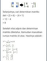 Check spelling or type a new query. Sebutkan Contoh Soal Invers Matriks 2x2 Beserta Jawabannya Brainly Co Id