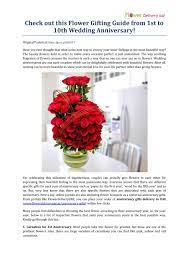 Maybe you would like to learn more about one of these? Check Out This Flower Gifting Guide From 1st To 10th Wedding Anniversary By Flower Delivery Uae Issuu