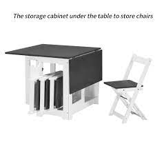 Suitable for breakout, conference and meeting rooms. Westwood Dining Table And 4 Chairs Set Folding Drop Leaf Butterfly Kitchen Ds16 Ebay