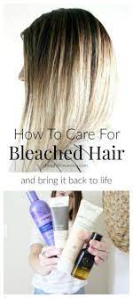 How To Care For Bleached Hair Hair Ideas Bleached Hair Bleached Hair Repair Treatment For Bleached Hair
